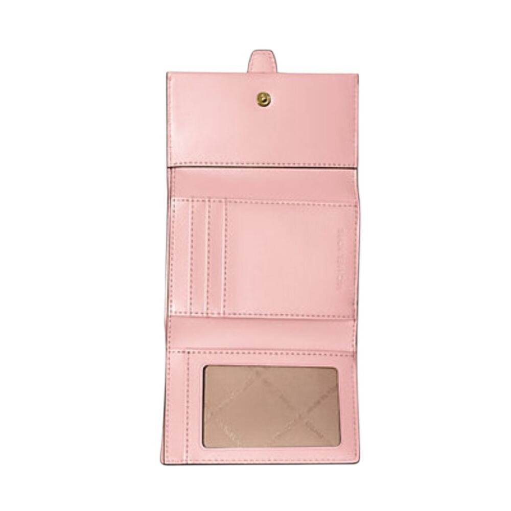 Michael Kors Greenwich Trifold Wallet Saffiano Leather Pink - Picture 2 of 3